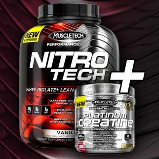 Muscletech Nitrotech 1.8 kg + Creatine 400g Pachet PROMO